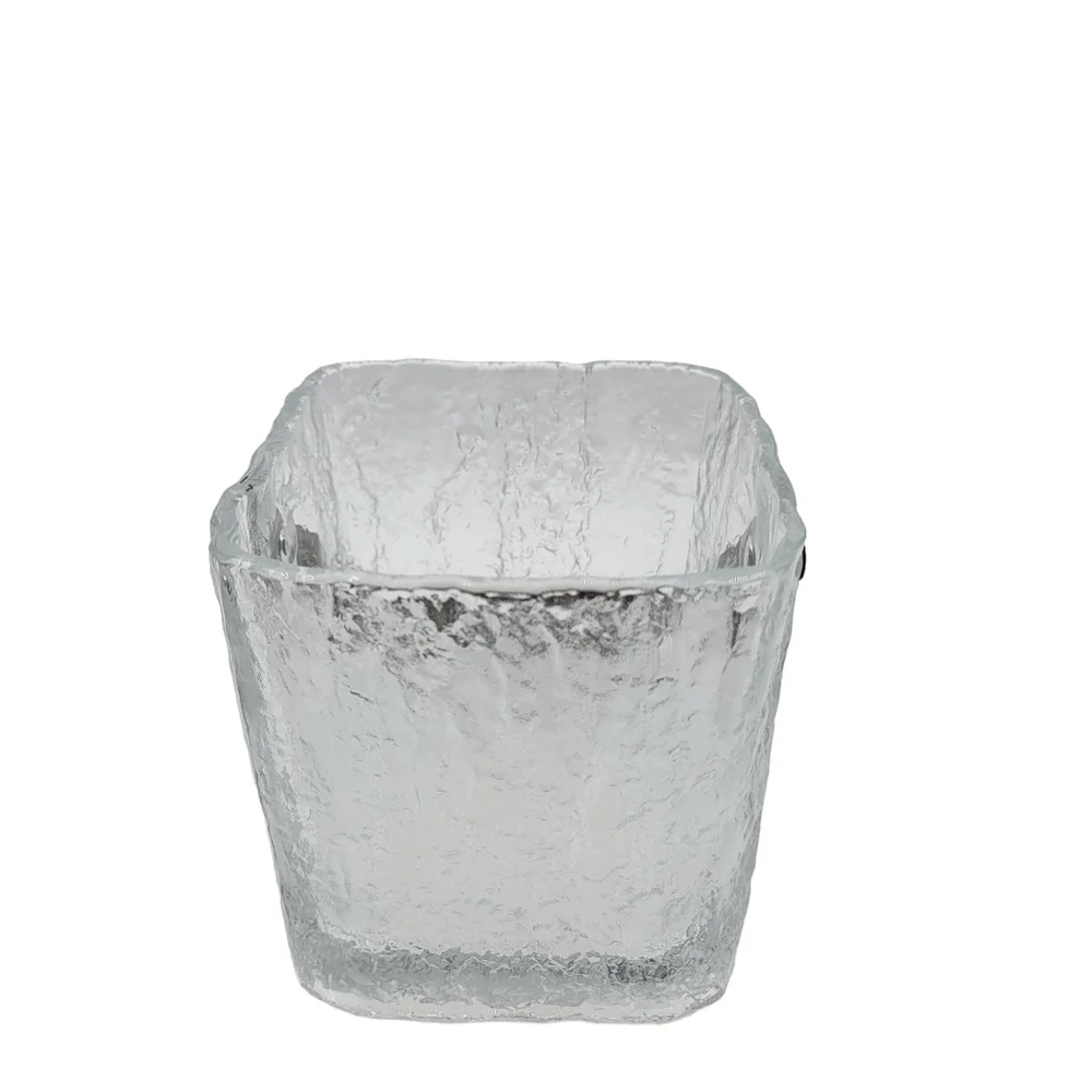 Vintage 1960s Century Modern Crystal Glass Original Ice Bucket